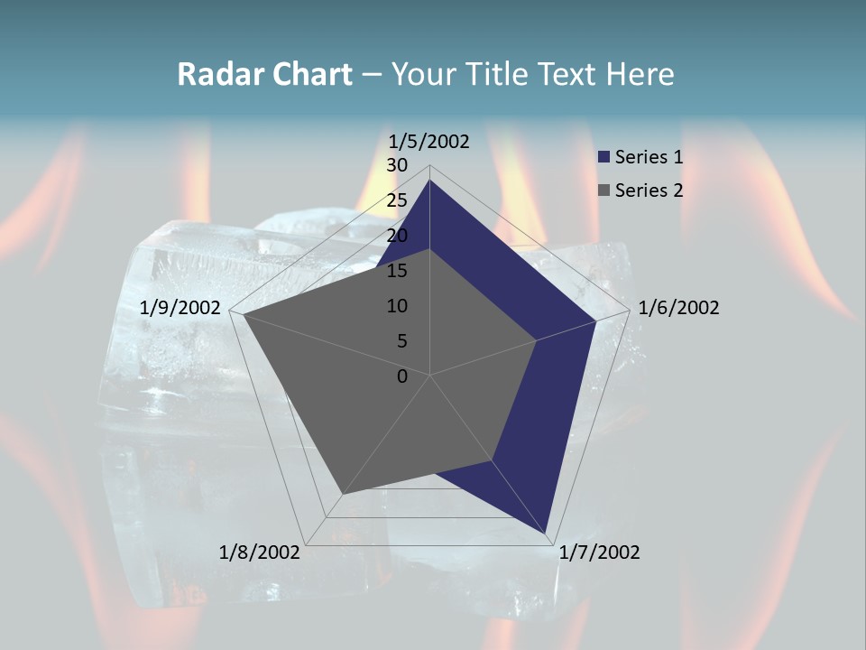 Flames Nobody Cubes PowerPoint Template