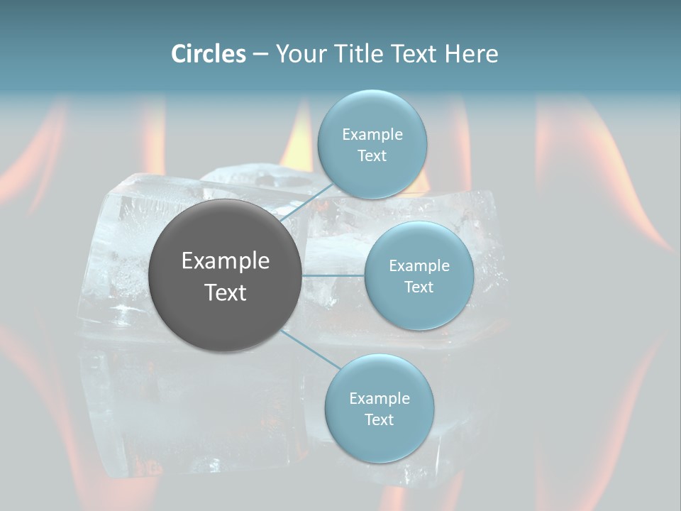 Flames Nobody Cubes PowerPoint Template