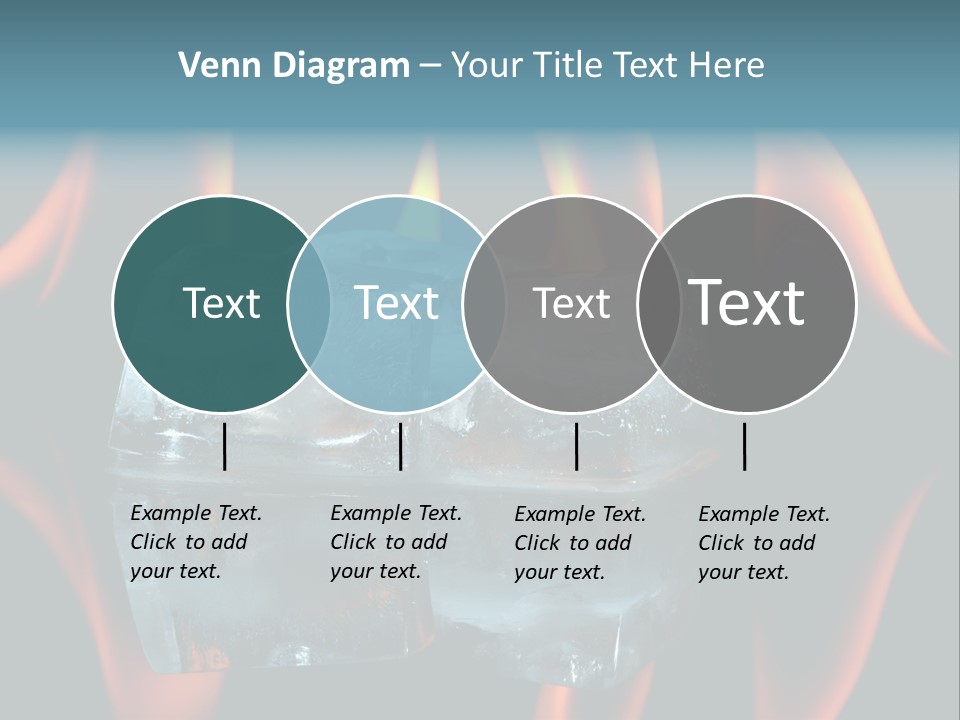 Flames Nobody Cubes PowerPoint Template