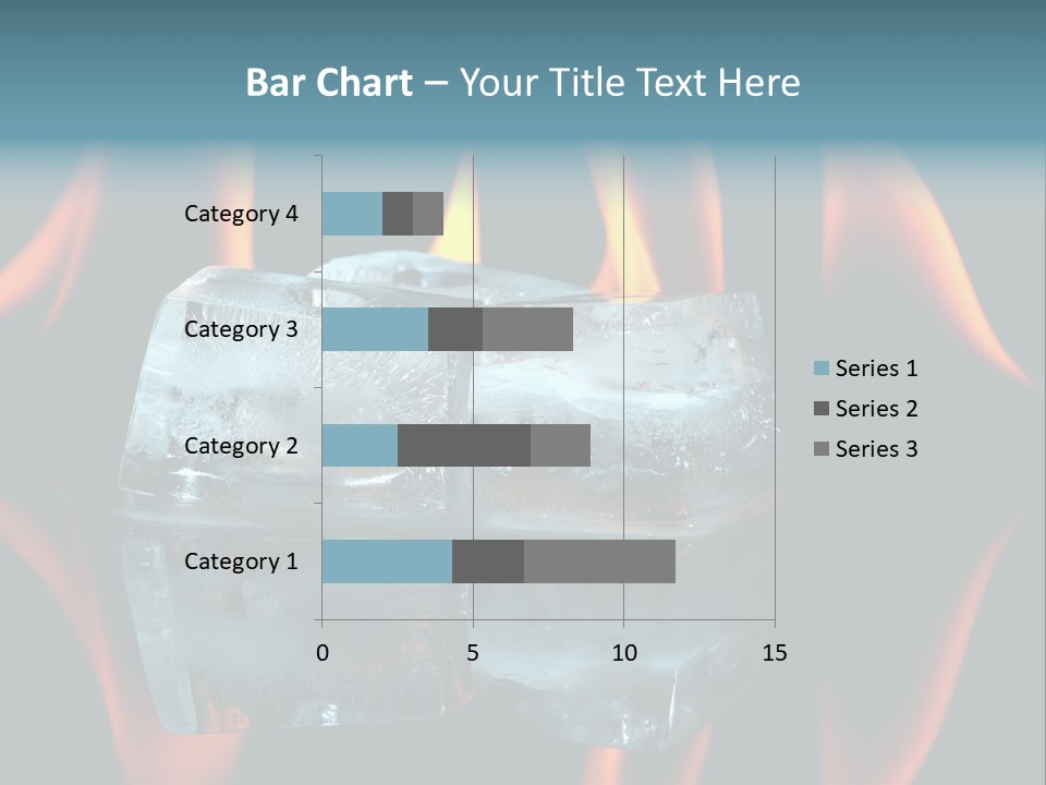 Flames Nobody Cubes PowerPoint Template