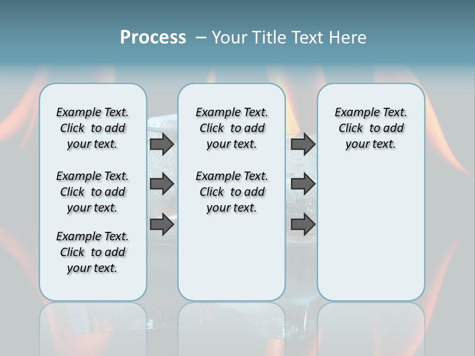 Flames Nobody Cubes PowerPoint Template