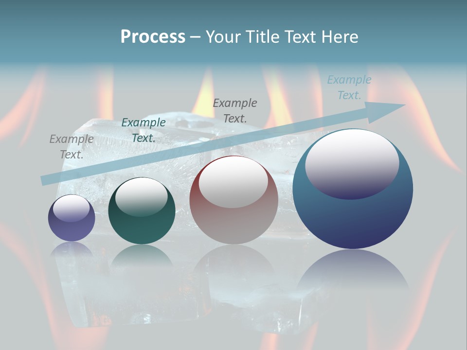 Flames Nobody Cubes PowerPoint Template