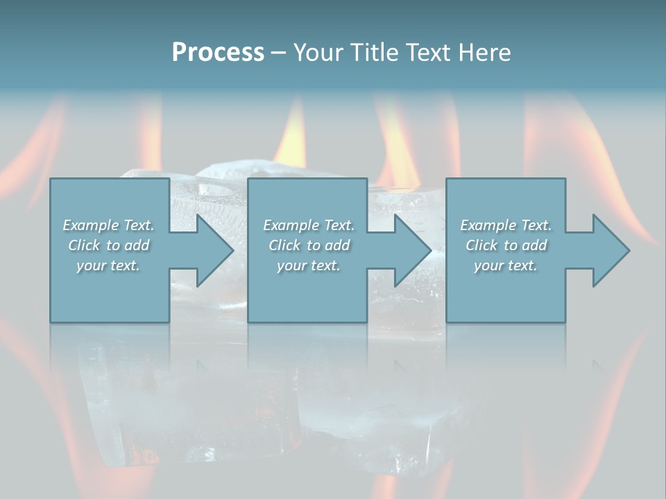Flames Nobody Cubes PowerPoint Template