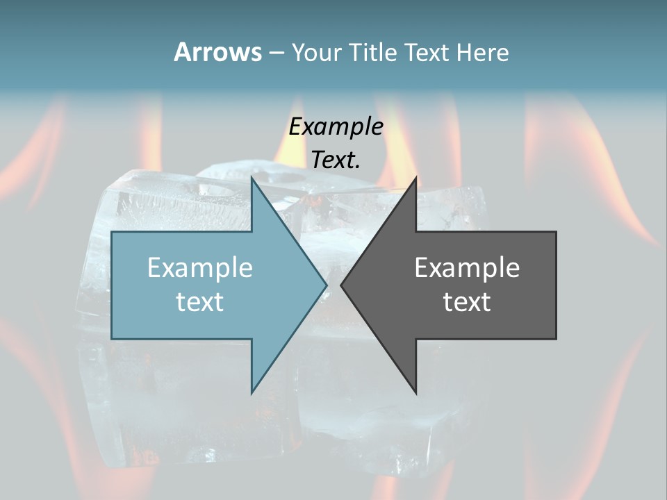 Flames Nobody Cubes PowerPoint Template