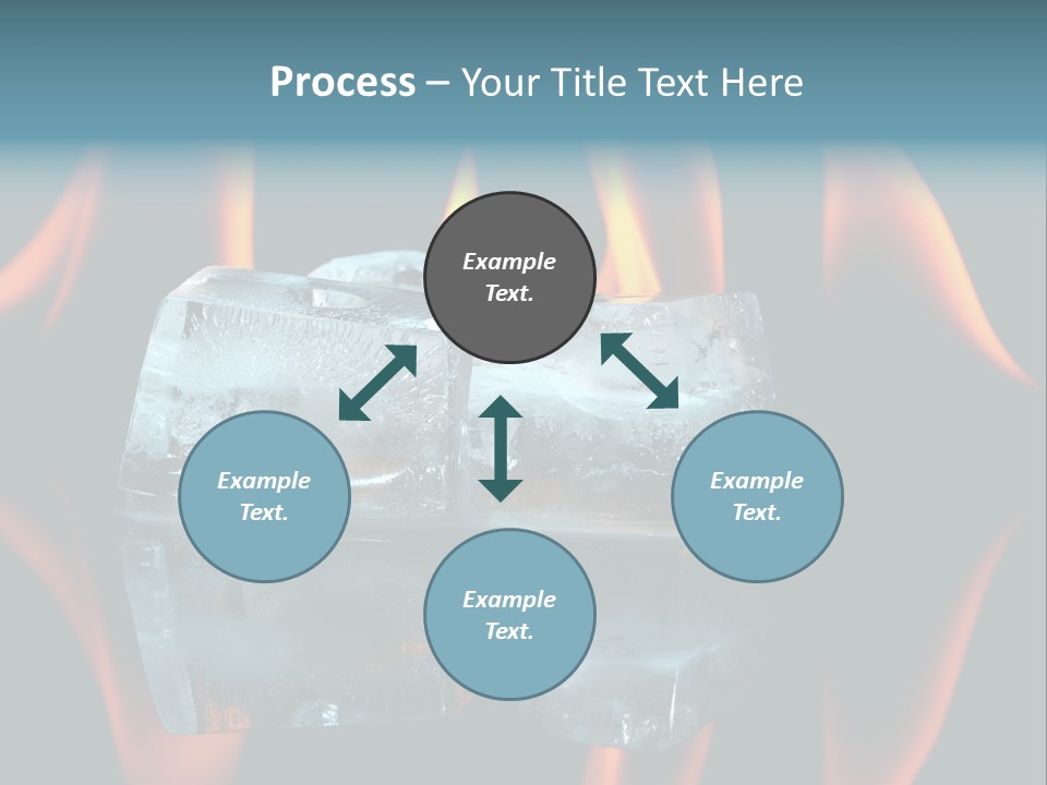 Flames Nobody Cubes PowerPoint Template