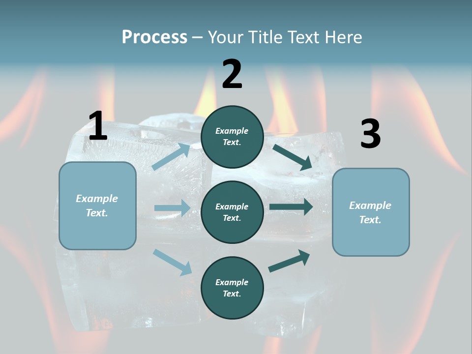 Flames Nobody Cubes PowerPoint Template