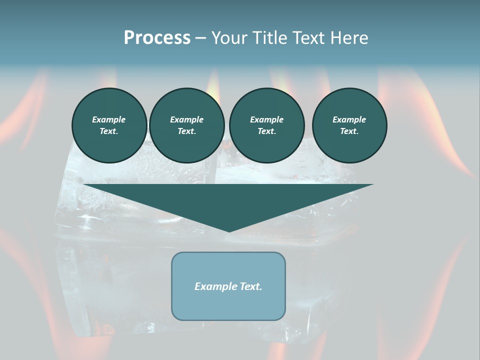 Flames Nobody Cubes PowerPoint Template