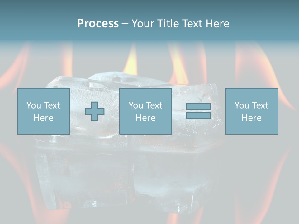 Flames Nobody Cubes PowerPoint Template