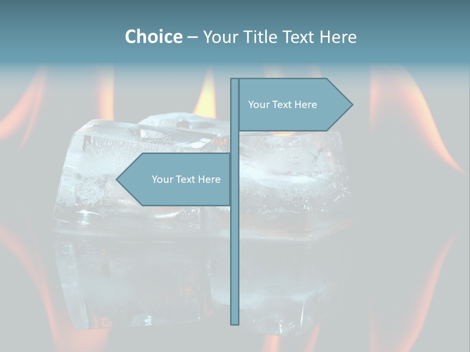 Flames Nobody Cubes PowerPoint Template