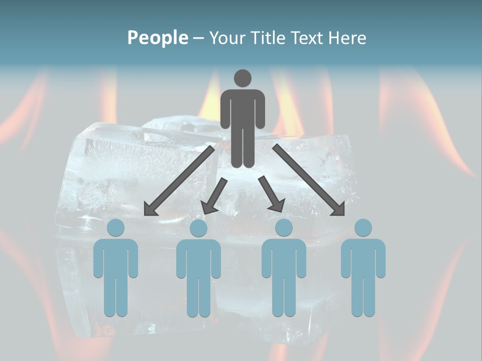 Flames Nobody Cubes PowerPoint Template
