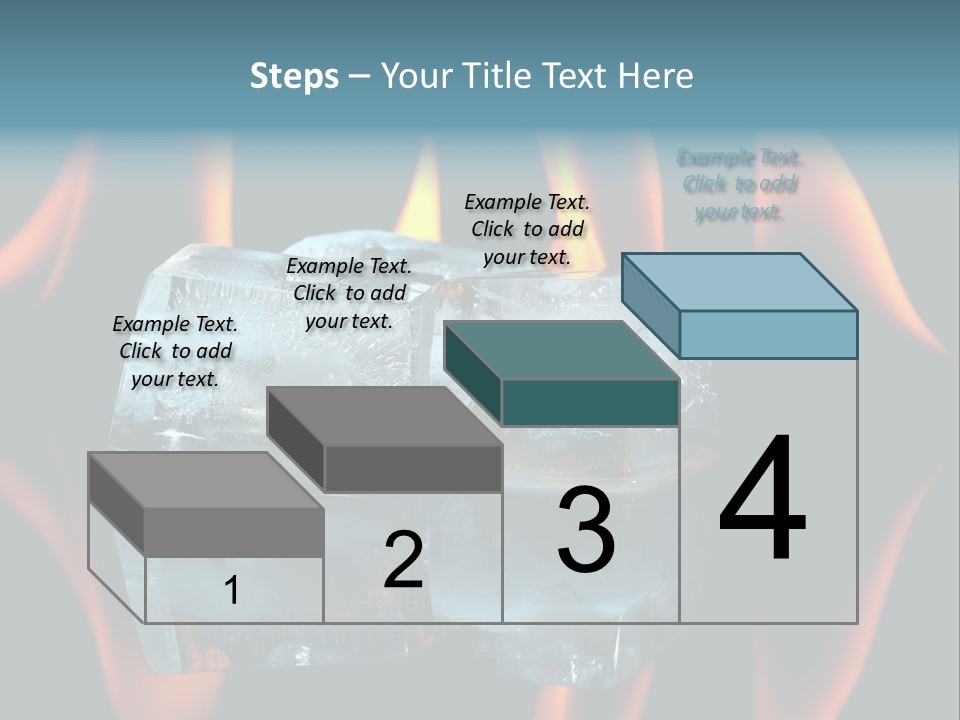 Flames Nobody Cubes PowerPoint Template