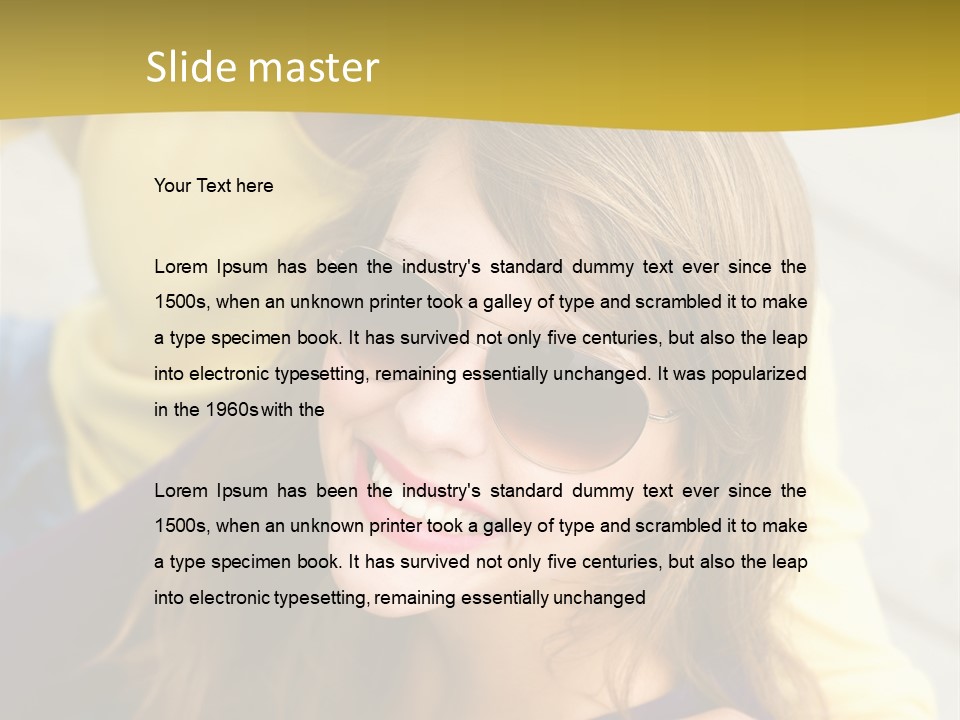 Attractive People Cheerful PowerPoint Template