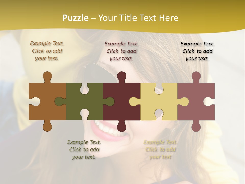 Attractive People Cheerful PowerPoint Template