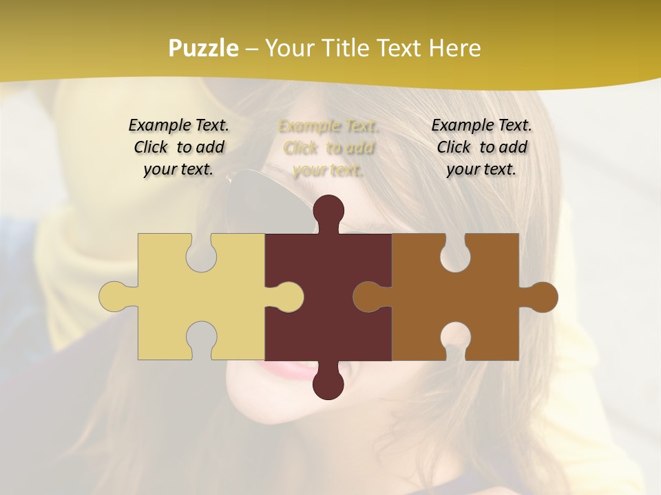 Attractive People Cheerful PowerPoint Template