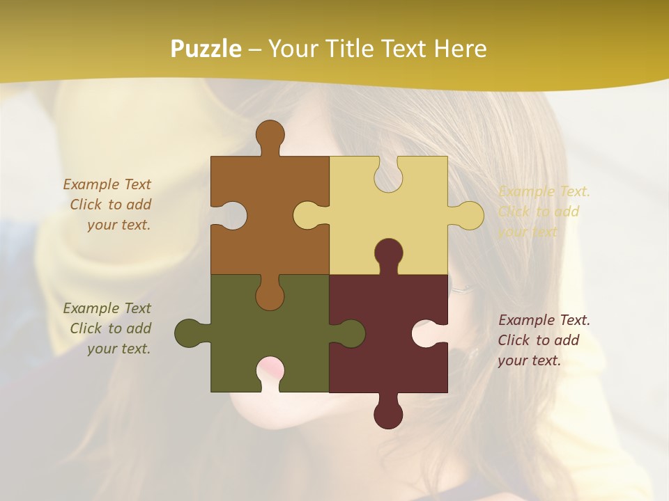 Attractive People Cheerful PowerPoint Template