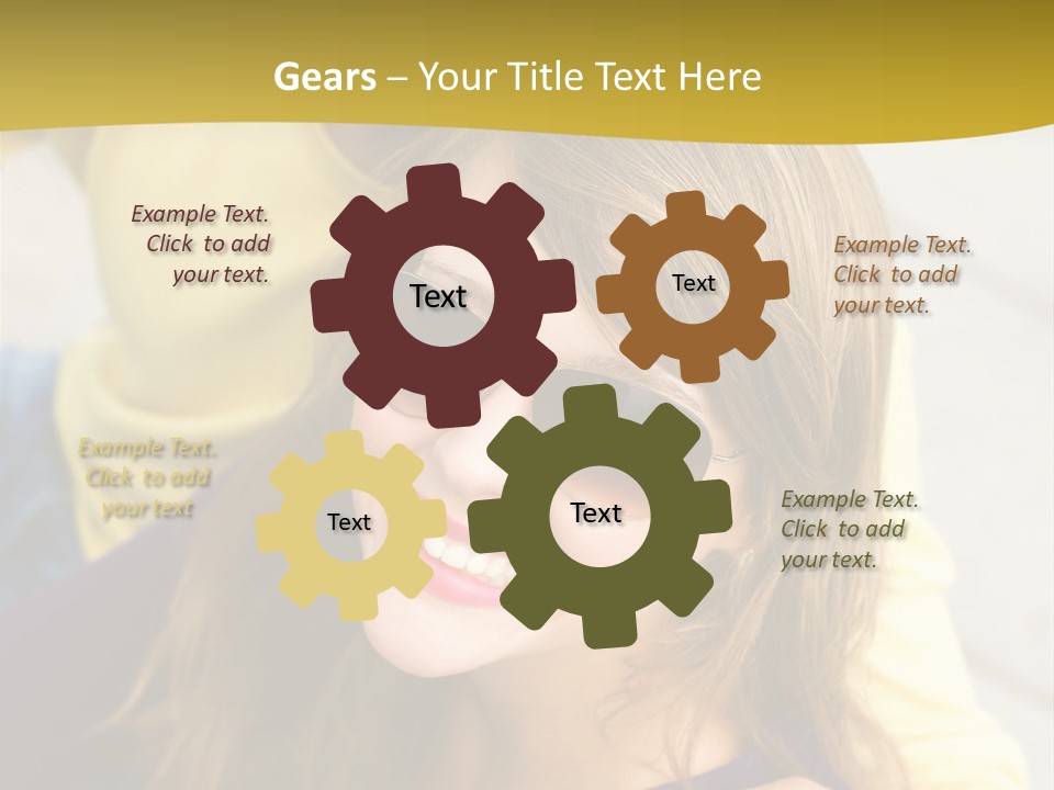 Attractive People Cheerful PowerPoint Template