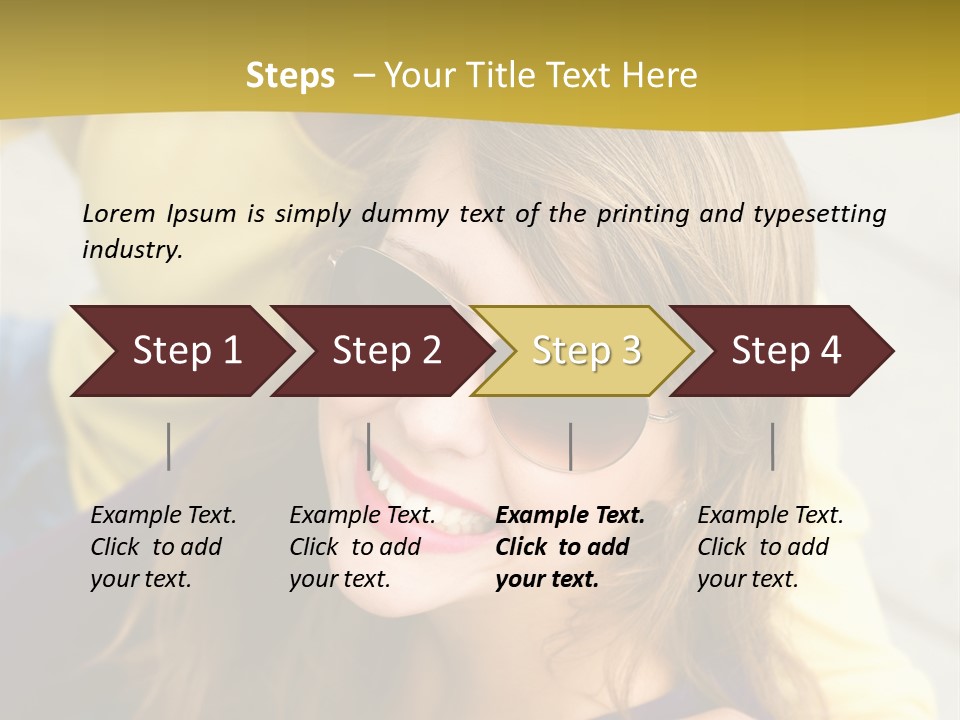 Attractive People Cheerful PowerPoint Template