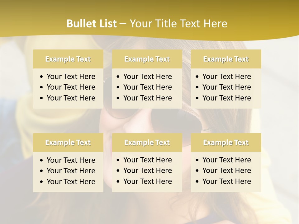 Attractive People Cheerful PowerPoint Template