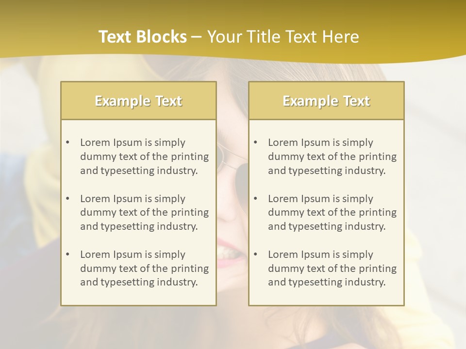 Attractive People Cheerful PowerPoint Template