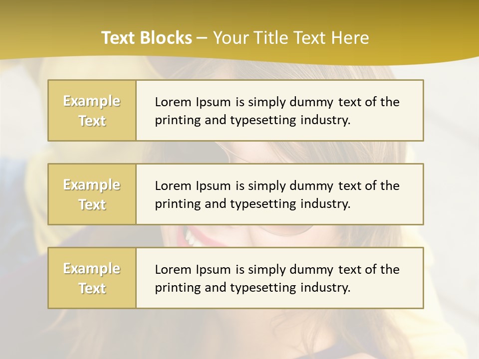 Attractive People Cheerful PowerPoint Template