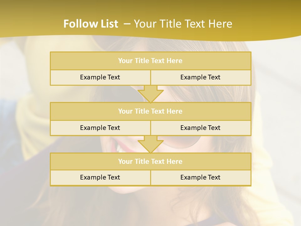 Attractive People Cheerful PowerPoint Template