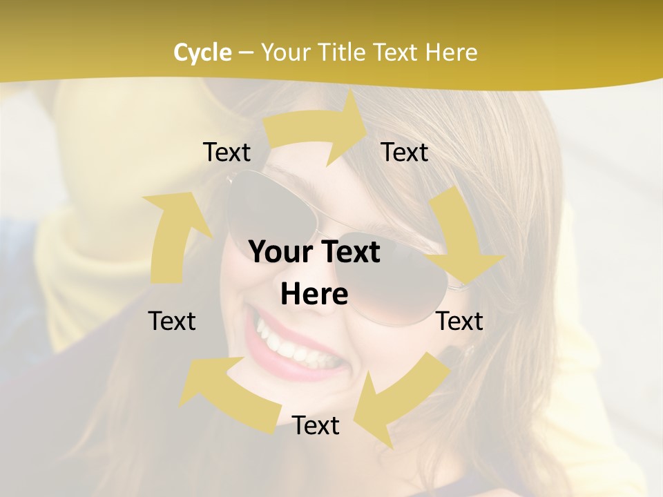 Attractive People Cheerful PowerPoint Template