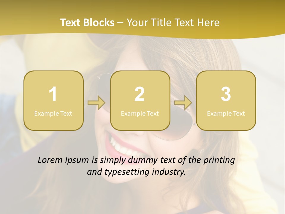 Attractive People Cheerful PowerPoint Template