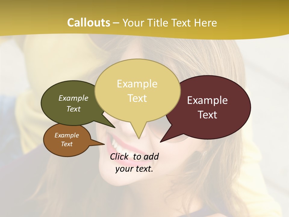 Attractive People Cheerful PowerPoint Template