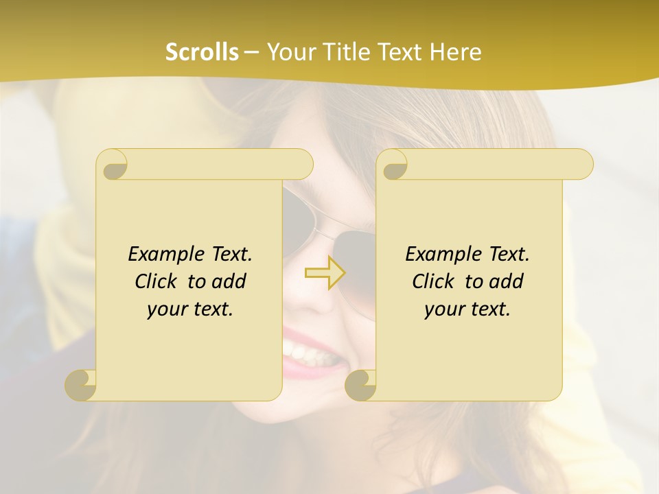 Attractive People Cheerful PowerPoint Template