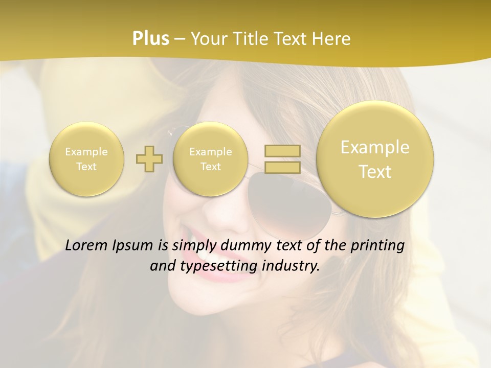 Attractive People Cheerful PowerPoint Template