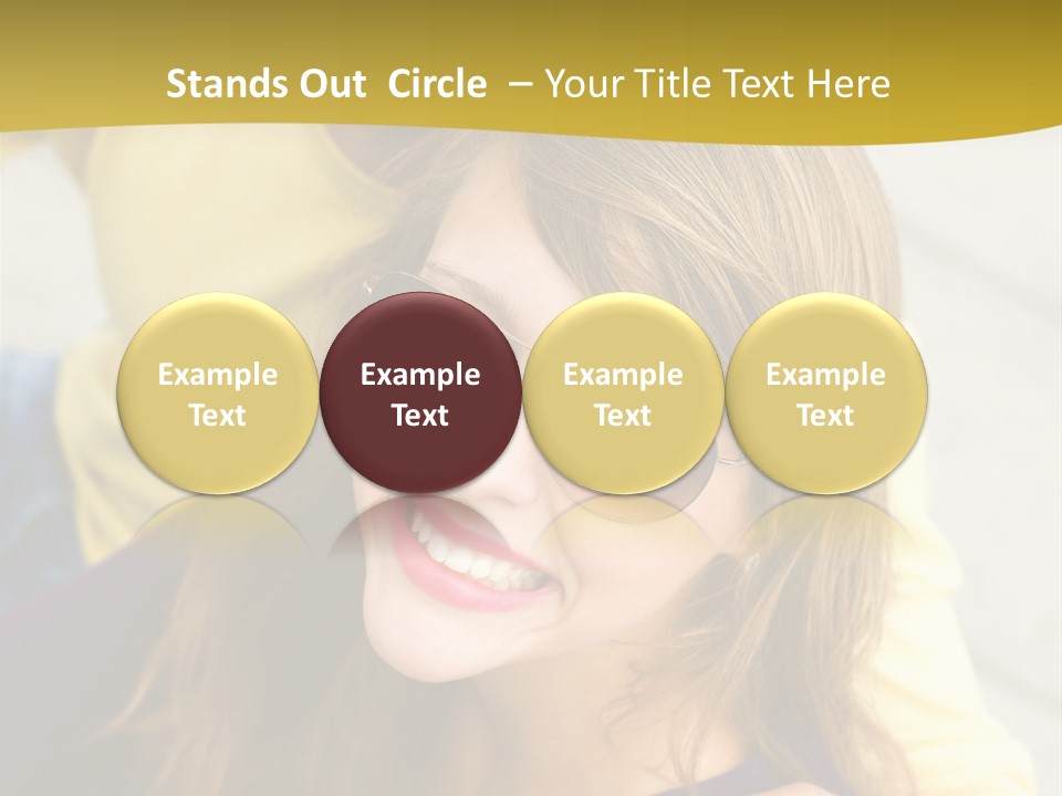 Attractive People Cheerful PowerPoint Template