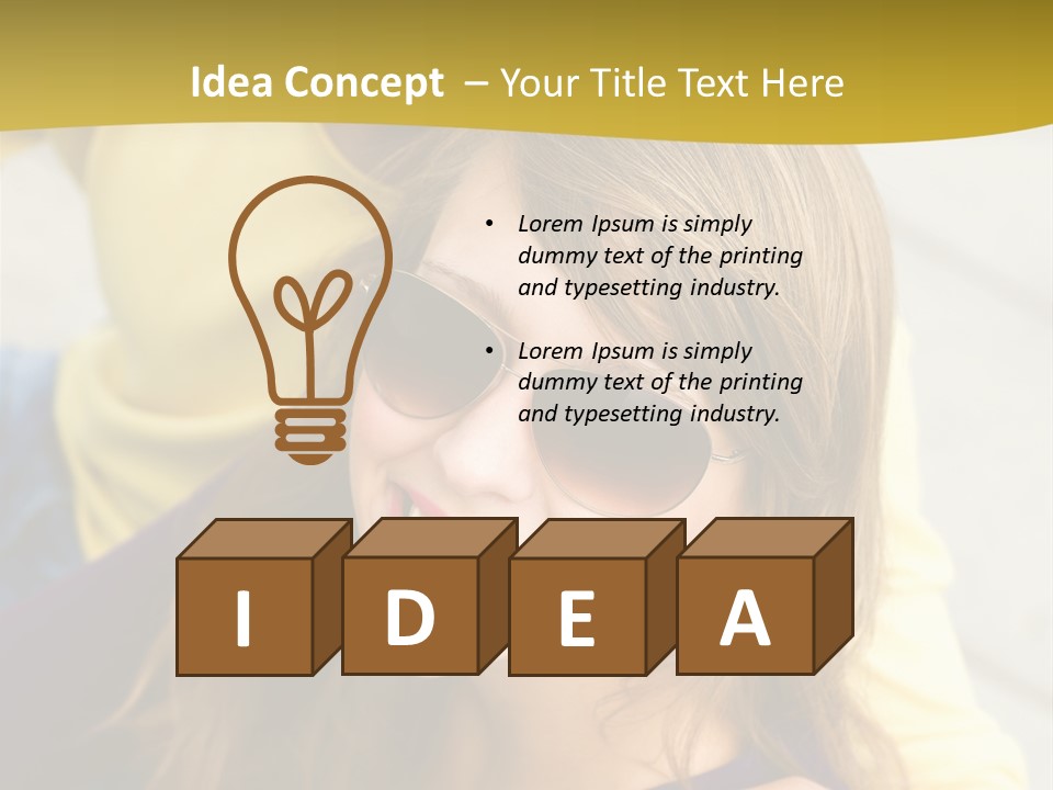 Attractive People Cheerful PowerPoint Template