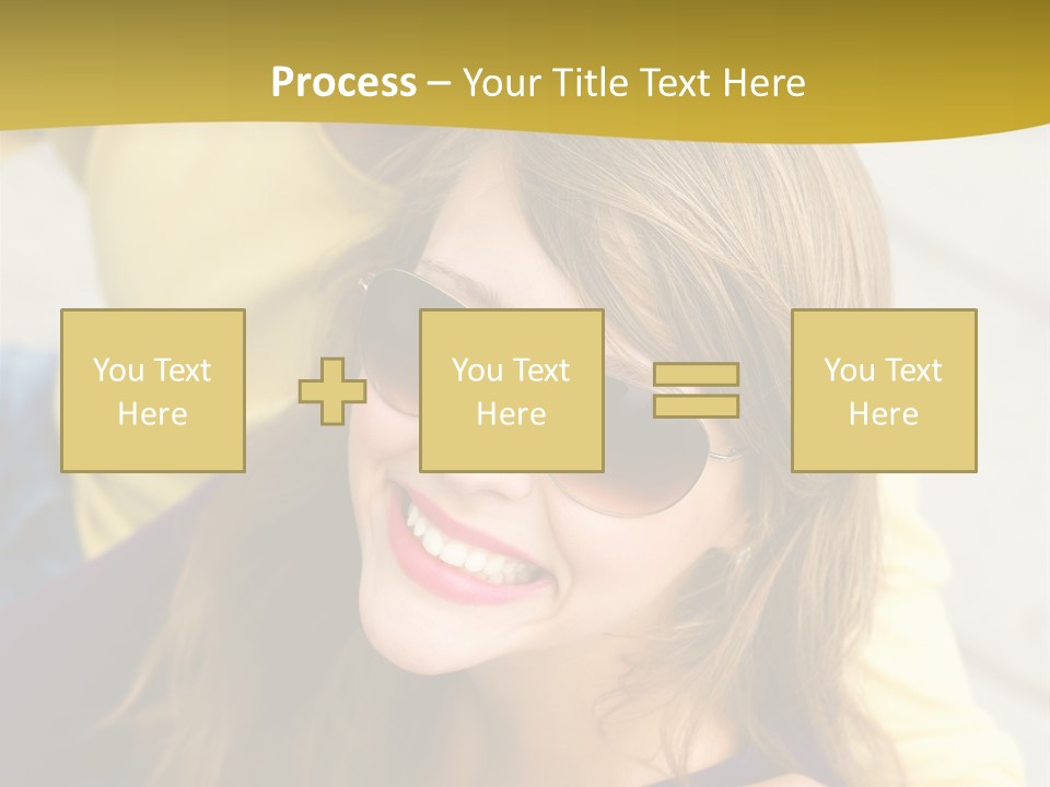 Attractive People Cheerful PowerPoint Template