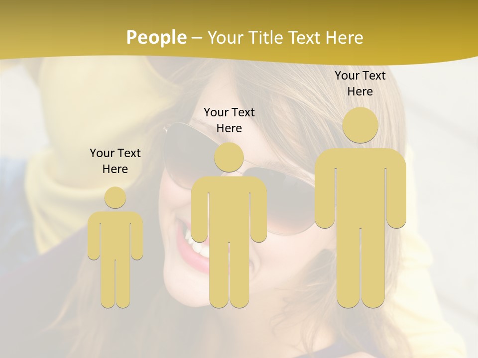 Attractive People Cheerful PowerPoint Template