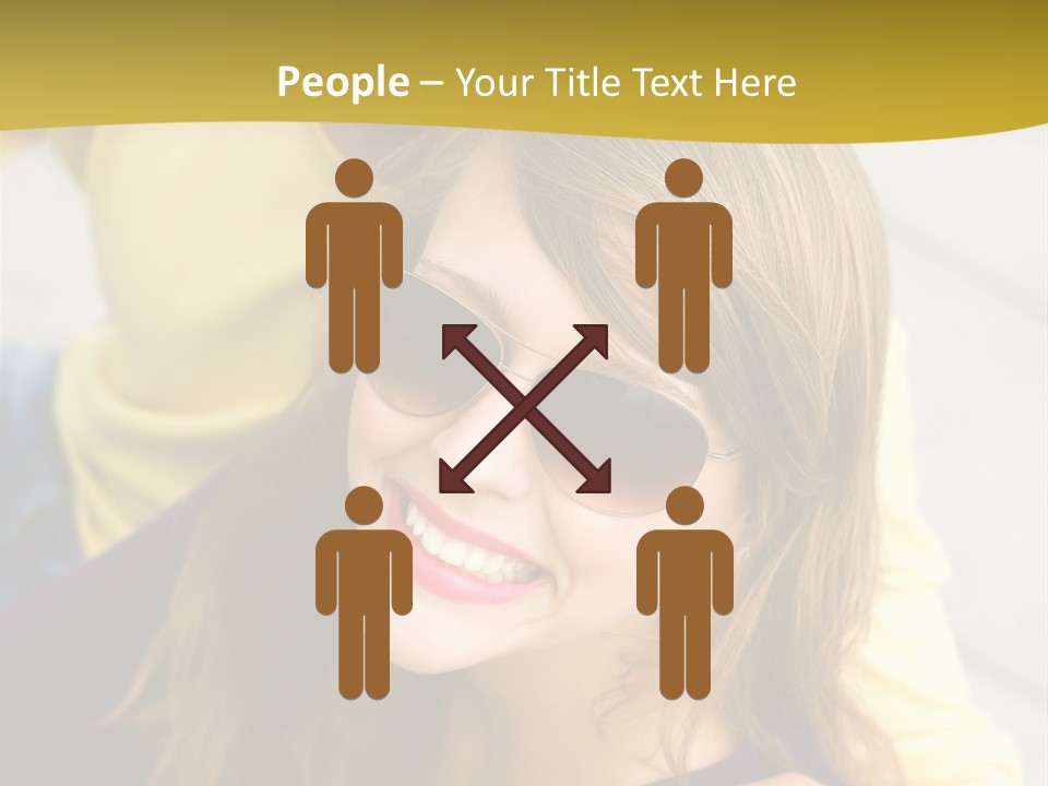 Attractive People Cheerful PowerPoint Template
