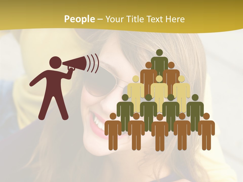 Attractive People Cheerful PowerPoint Template