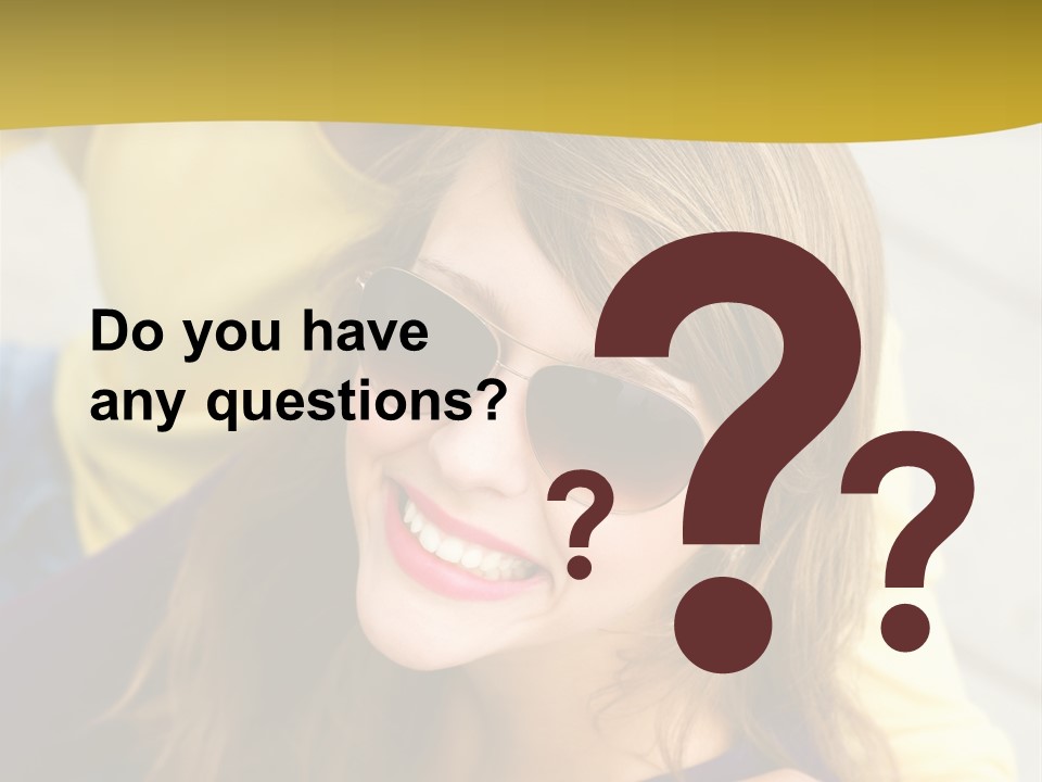 Attractive People Cheerful PowerPoint Template