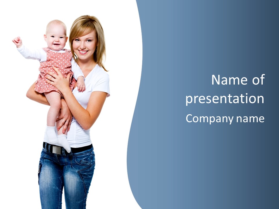 Family New Newborn PowerPoint Template