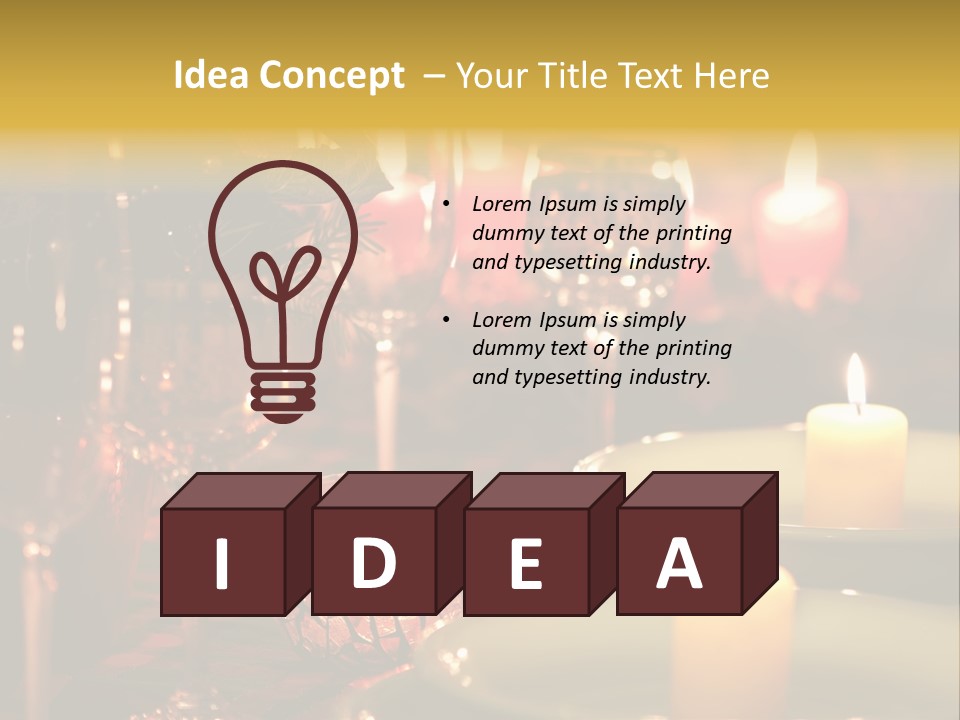 Decoration Inside Merry PowerPoint Template