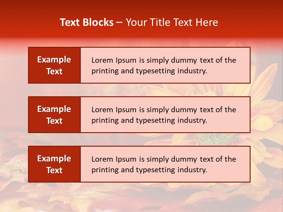 Bouquet Colorful Holiday PowerPoint Template