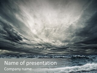 Cloud Mid Air Day PowerPoint Template