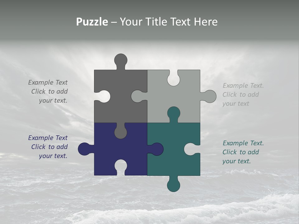 Cloud Mid Air Day PowerPoint Template