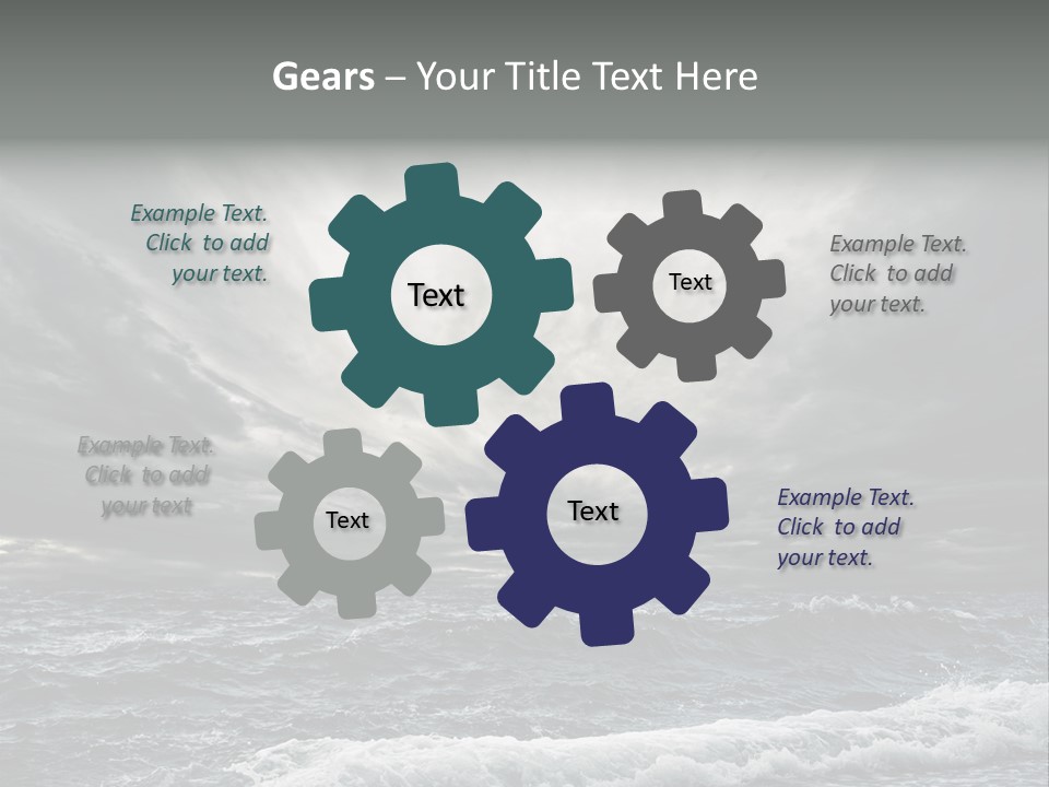 Cloud Mid Air Day PowerPoint Template