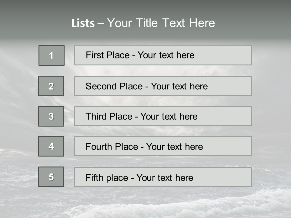 Cloud Mid Air Day PowerPoint Template
