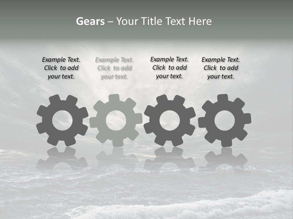 Cloud Mid Air Day PowerPoint Template