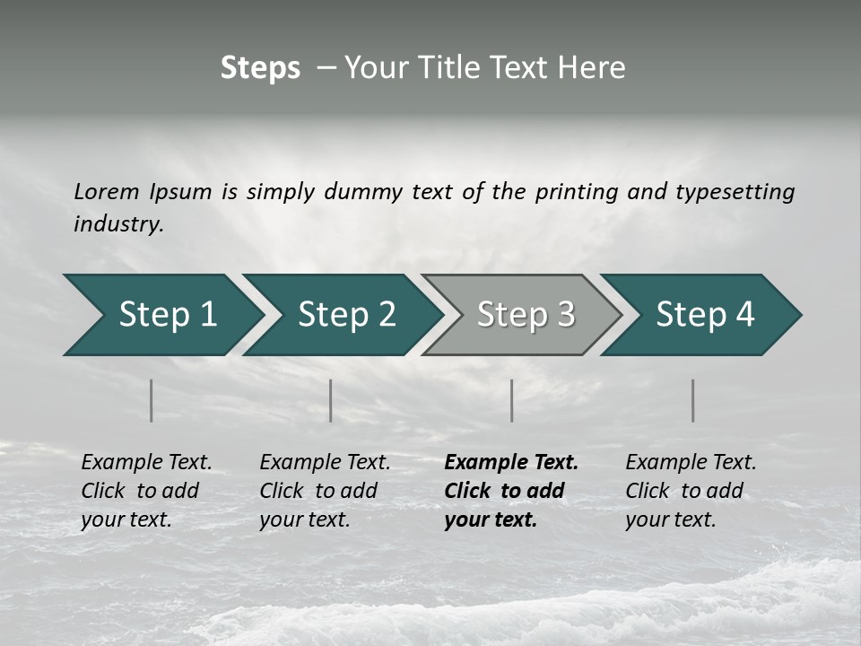 Cloud Mid Air Day PowerPoint Template