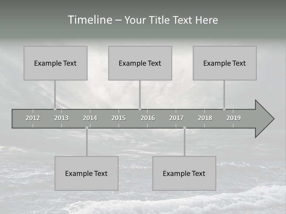Cloud Mid Air Day PowerPoint Template