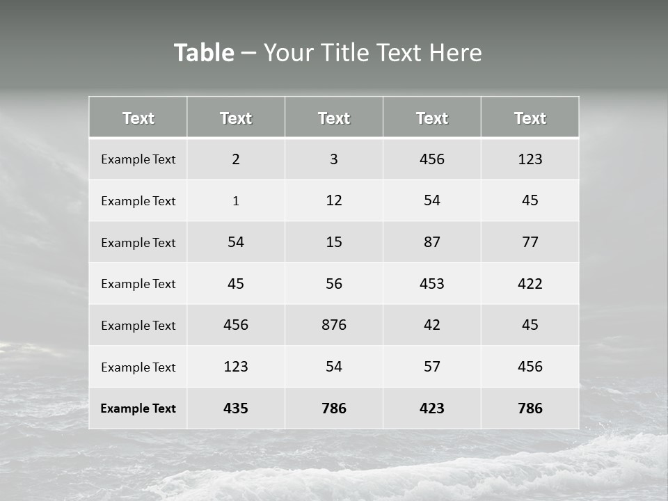 Cloud Mid Air Day PowerPoint Template
