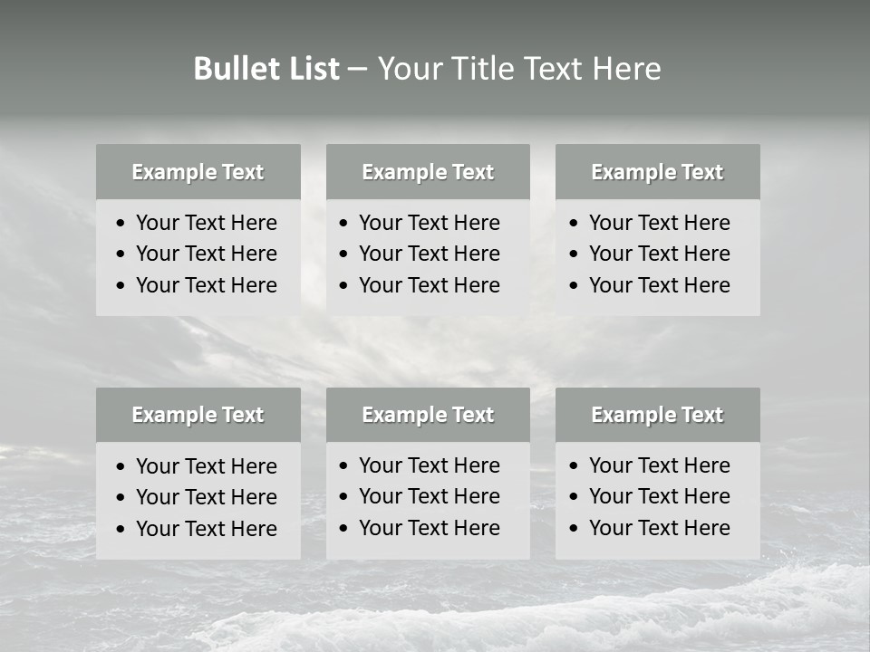 Cloud Mid Air Day PowerPoint Template