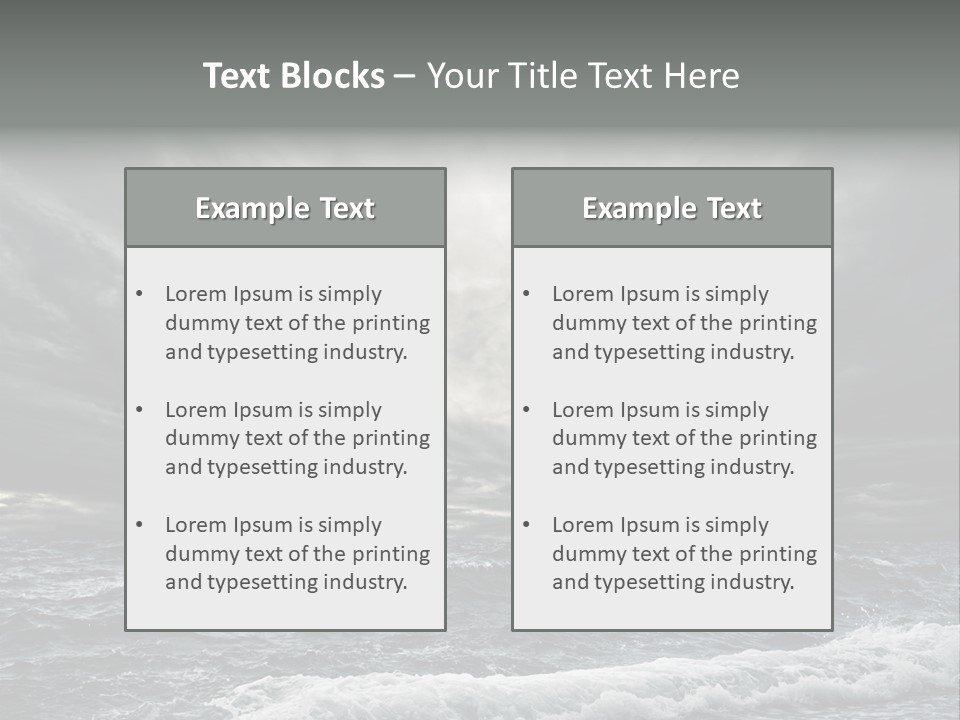 Cloud Mid Air Day PowerPoint Template